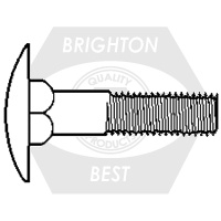 Picture of Brighton Best 474055 5/16"-18X2",(Ft) A307 Grade A Step Bolts Full Threaded Zinc Cr+3